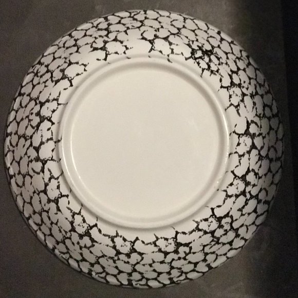13 inches black and white CERAMIC bowl - Picture 2 of 3